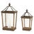 Galveston Wood Lanterns - Set of 2