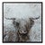 Highland Cow Framed Canvas