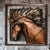 Wild Mane Stallion Wall Sculpture