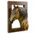 Golden Left Facing Horse Wall Sculpture