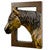 Golden Left Facing Horse Wall Sculpture
