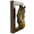 Golden Left Facing Horse Wall Sculpture