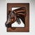 Gentle Copper Left Facing Horse Wall Sculpture