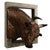 Bowing Bull Head Wall Sculpture