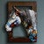 Apache Blue Eyed Horse Wall Sculpture