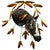 Feather Painted Horse Wall Art