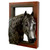 Right Facing Black Horse Head Wall Sculpture