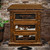 Brindle Leather Nightstand