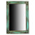 Turquoise Nailhead Trimmed Mirror