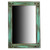 Turquoise Corner Nailhead Mirror