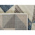 Blue & Gray Geometric Rug - 8 x 11