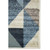 Blue & Gray Geometric Rug - 3 x 5
