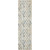 Ivory & Blue Chevron Rug - 5 x 8