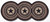 Midnight Sky Tri-Circle Table Runner