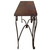 Laredo Copper Sofa Table - 60 Inch