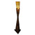 Cross Floor Accent Lamp with Crackled Amber Glass - Small