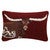 Crimson Gaze Longhorn Hooked Pillow - OUT OF STOCK UNTIL 10/30/2025
