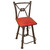 Coronado Iron Stool w/ Swivel Back - Colonial Red