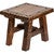 Sonoma Carved Wood Side Table