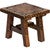 Sonoma Carved Wood Side Table