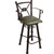 Coronado Swivel Barstool w/Arms - Colonial Sage Green