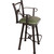 Coronado Swivel Barstool w/Arms - Colonial Sage Green