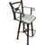 Coronado Swivel Barstool w/Arms - Colonial Turquoise