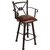 Coronado Swivel Barstool w/Arms - Colonial Antique Brown