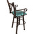Coronado Swivel Barstool w/Arms - Diamond Teal