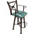 Coronado Swivel Barstool w/Arms - Diamond Teal