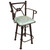 Coronado Swivel Counter Stool w/Arms - Colonial Turquoise