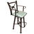 Coronado Swivel Counter Stool w/Arms - Colonial Turquoise
