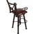Coronado Swivel Barstool w/Arms - Bronco Antique Brown