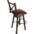 Coronado Swivel Counter Stool - Steer Brands Antique Brown