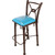 Coronado Counter Stool - Plain with Tacks Blue