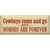 Cowboys & Horses Wooden Wall Art