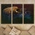 Bison Mist Triptych Wall Art