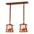 Cattle Roundup 2-Light Island Pendant