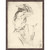Cowgirl Rancher Sketch II Wall Art