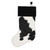 Cloudy Black & White Cowhide Stocking