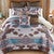 Aztec Cowhide Quilt Bed Set - Queen