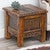 Sierra Carved Wood End Table