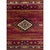 Gold Rush Diamond Red Rug - 5 x 7
