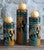 Lizard Rustic Candle Holder - Set of 3