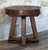 Western Worn Round End Table