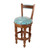 Reno Swivel Barstool - Turquoise