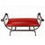Coronado Double Vanity Bench - Steer Brands Red
