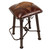 Coronado Iron Counter Stool - Dark Hair on Hide