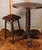 Coronado Iron Barstool - Dark Hair on Hide