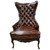 Tulsa Ranch Tufted Leather Wingback Chair
